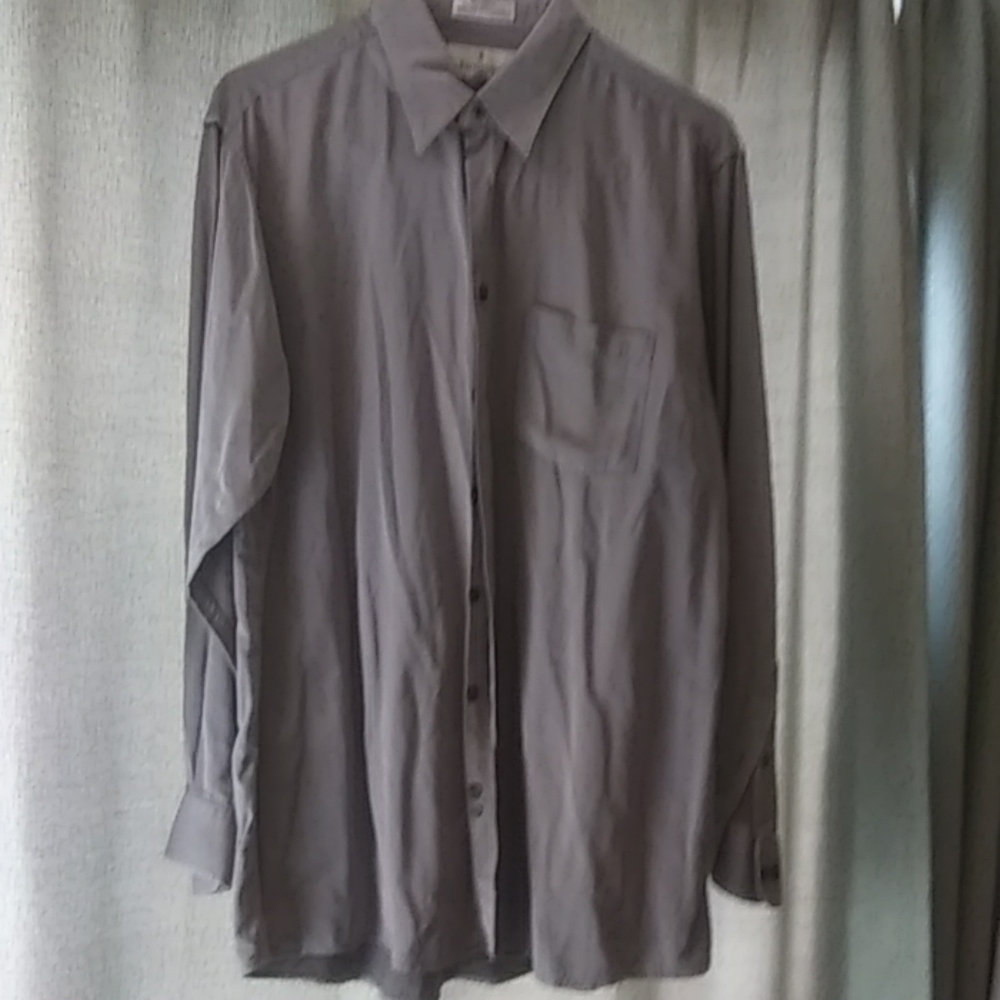 Men's bottom down long sleeve shirt